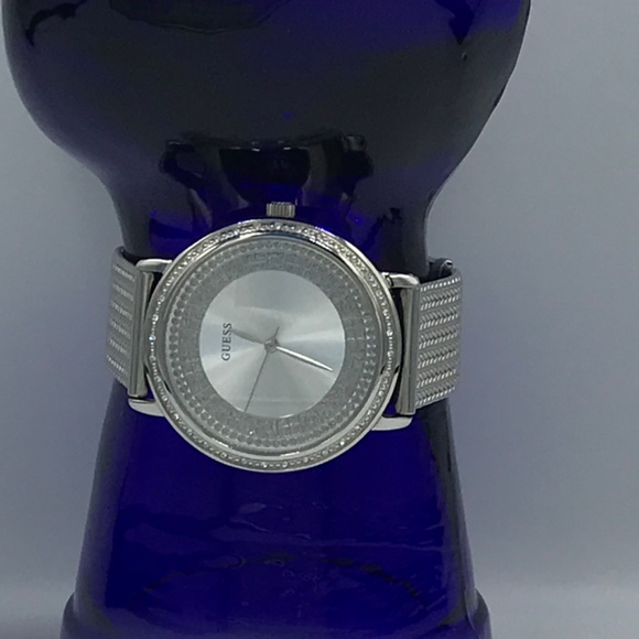 Guess Women’s Silver Tone Watch With Rhinestones - Picture 7 of 9